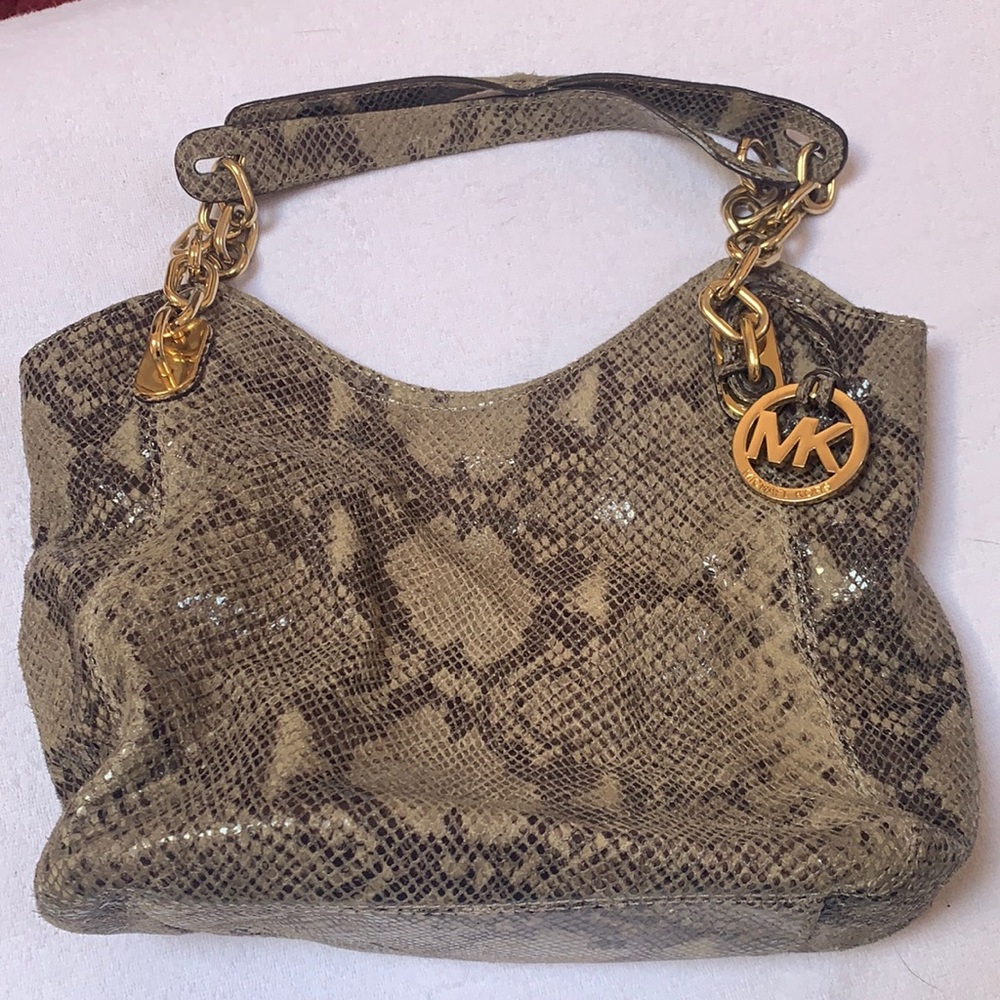 Michael Kore Snakeskin Bag